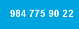 984 775 90 22 984 775 90 22